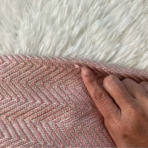 Pierre Cardin Pink Tweed Blazer Size 16 NWT Pearl Button