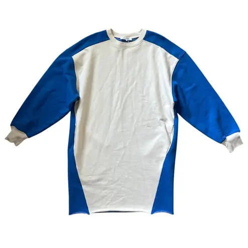 frame denim FRAME Oversized Sweatshirt Dress Jet Stream Multi Size XS/Small - Image 7