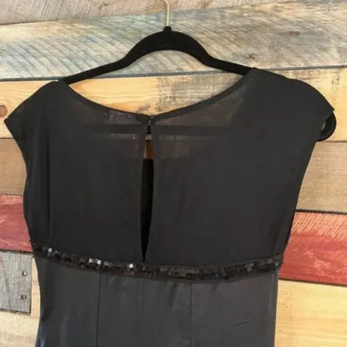 Free People  Black Sequin and Mesh‎ Romper