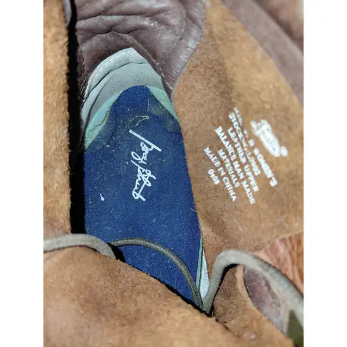 Justin Boots Justin Women's L0902 Brown Leather Roper Work Boots, Size 9B, Ankle Boots