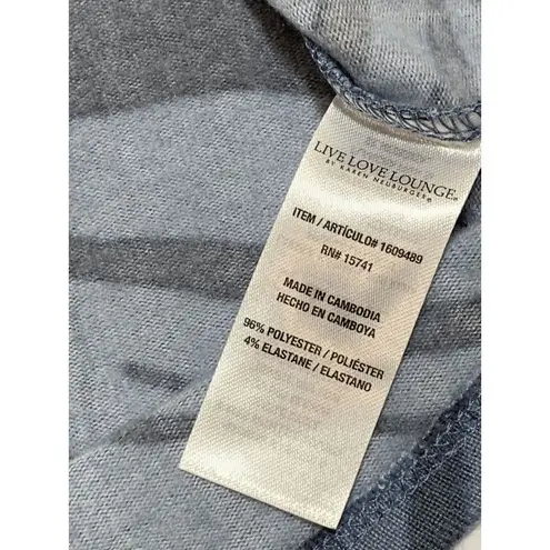 2 piece Live Love Lounge Karen Neuburger Pajama Set Size Large Blue