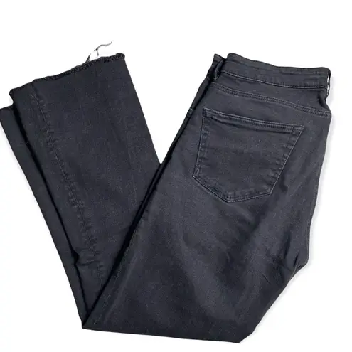 ZARA  Trafaluc Denim Collection SZ 8 raw hem, cropped jeans in black