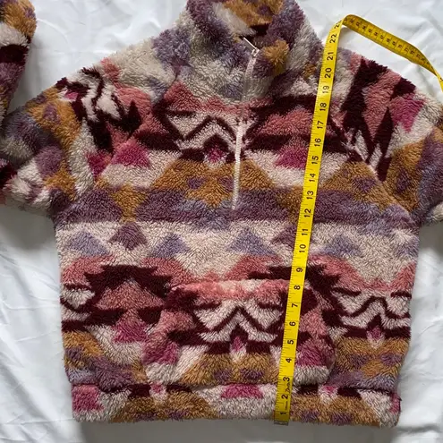 Aero Multicolor Cowl Neck Women's Sweater Pink Size M