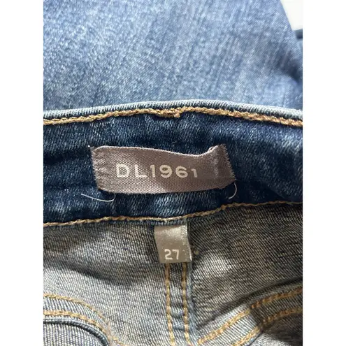 DL1961 Florence Ankle Mid Rise Intasculpt Skinny Blue Womens Denim Jeans Size 27