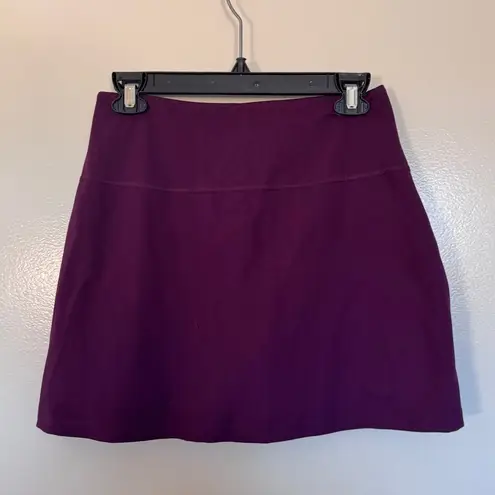 Girlfriend Collective High Waist Skort in Plumb Size Medium