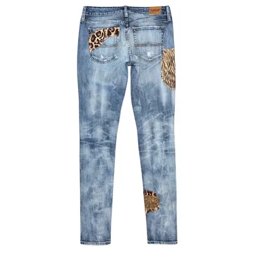 Denim & Supply Ralph Lauren RARE Ralph Lauren Denim & Supply Patchwork Skinny Jeans Animal Distressed 29x32