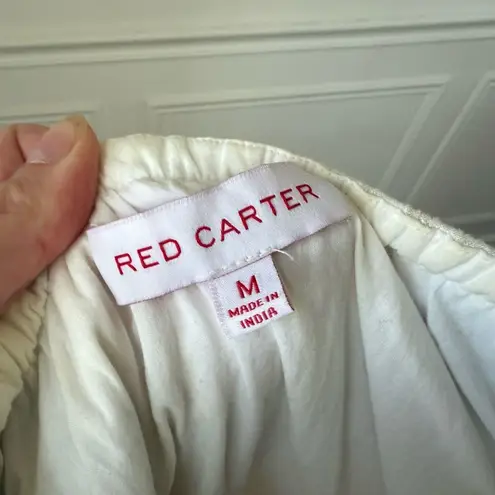 Red Carter Revolve Off Shoulder Shift Dress Embroidered M