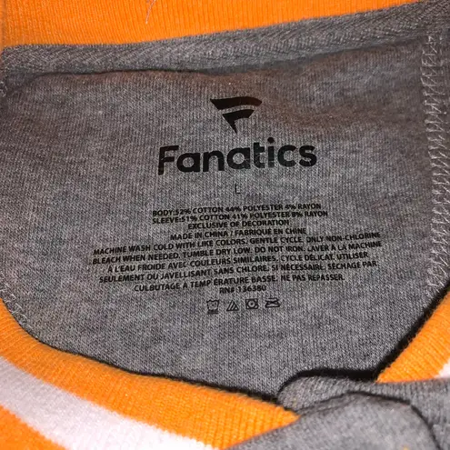 Fanatics Tennessee Volunteers Letterman Varsity Tri-Blend Jacket -Gray/Orange L