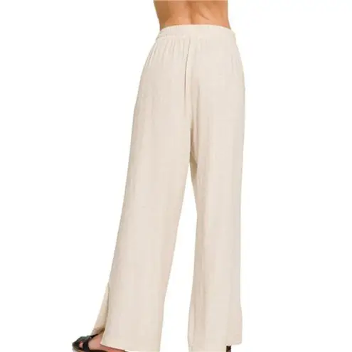 Zenana Outfitters Linen Drawstring Pants