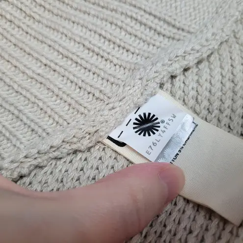 UGG  WOMENS ANGLED SHAWL CARDIGAN TEXTURED COTTON CASHMERE KNIT XS