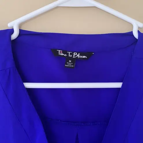 Blue Dressy Tank Top Size M