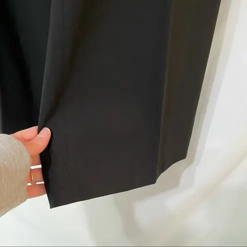 Emporio Armani Black Wide Leg Trouser Dress Pants Womens Size 8 Academia Career