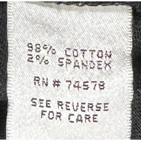 Cache  Y2K Low-Rise Bootcut Jeans Sz 8 Black Cropped Wide-Leg Bling Pockets FADED thumbnail 15