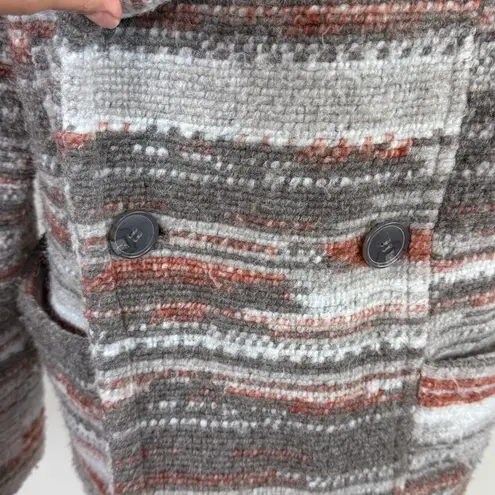 prAna Arria Wool Blend Marble Chunky Knit Collared Jacket Size Small