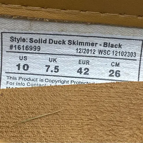Chooka  Women's Solid Duck Skimmer‎ Black #1616999 Size 10 - Image 6