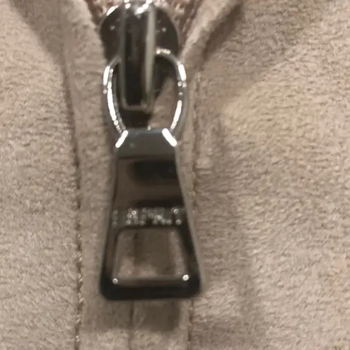 Esprit Tan Zip Front Jacket Size: Large