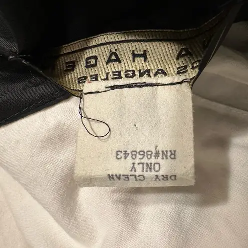 Tina Hagen L A Size 12 Vintage Silk Dress suit Black