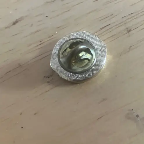 Blue and Gold Circular Pin