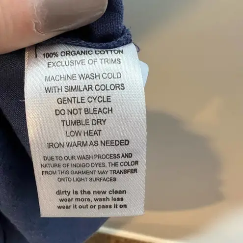 Toad & Co WOMEN'S INDIGO RIDGE SLEEVELESS TIE DRESS casual cotton size small