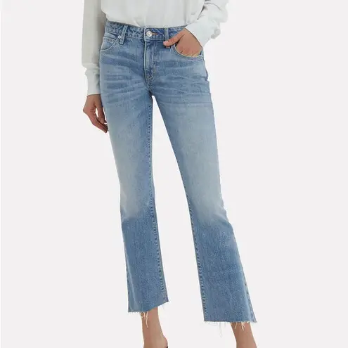 SLVRLAKE Scarlett Kick Flare Jeans in Salt Water Blue Size 26