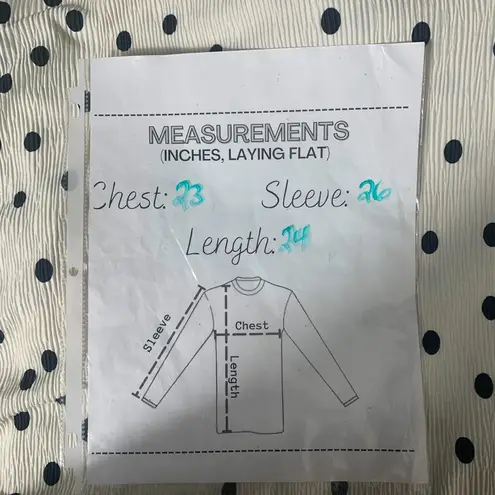 Maison d'Amelie Polka Dot Ruffle Top Large Long Sleeve Mock Neck Classiccore White