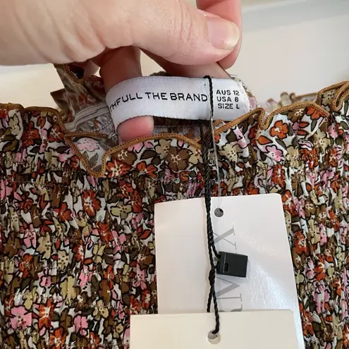 Faithfull the Brand NWT Faithful The Brand Floral Smocked Mini Cottagecore Western Puff Sleeve Dress