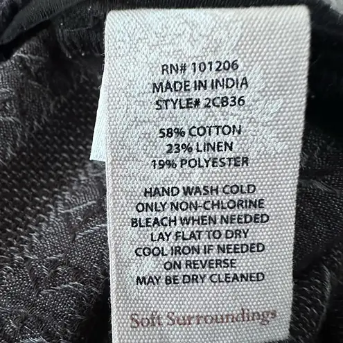 Soft Surroundings Beatrice Jacket Beaded Cardigan
Open Front Sz large 2CB36 Gray