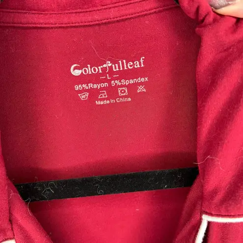 Colorfulleaf women’s wine pajama set Size Large Red