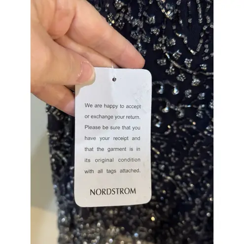 Pisarro Nights Navy Beaded V