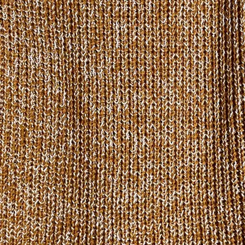 Snails & Cinnamon - Gold Chunky Sweater. Cowl Neck.
Long Length w/ Pockets