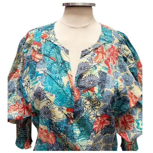 Chufy Jaro Pintuck Top Juro Blue Size Small