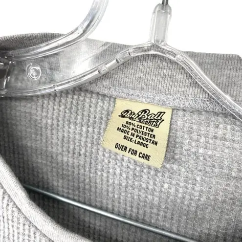 University of Louisville Cardinals Women’s Waffle Knit Thermal Crop Top Gray Size L