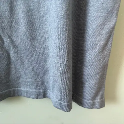 Angel Apparel Tank Top Denim Blue Knit Scoop Neck Sleeveless Top Sz 3X NWT