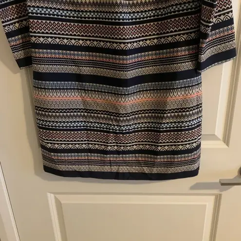 J.Crew  Graphic Striped Shift Dress 4 Daytime Everyday Casual Bold Party