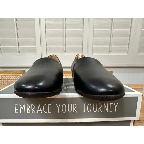 Dansko Larissa Milled Flats Black Nappa Leather 5.5/6 US 36 EU NIB Arch Support