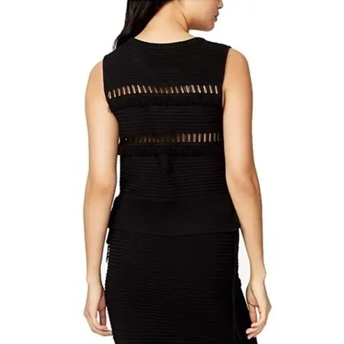 Rachel Roy Womens June Illusion Fringe Tank Top