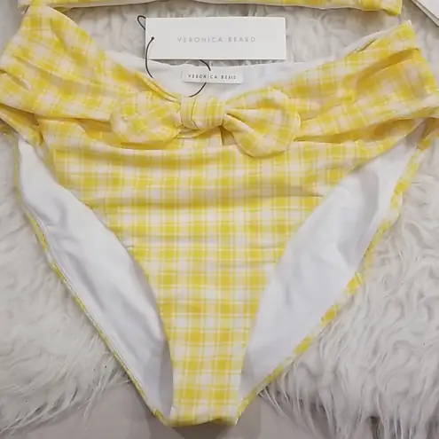 Veronica Beard 💕💕 Catarina Bandeau Bikini Top (L) + Azoia Tie Waist Bottom (XL)