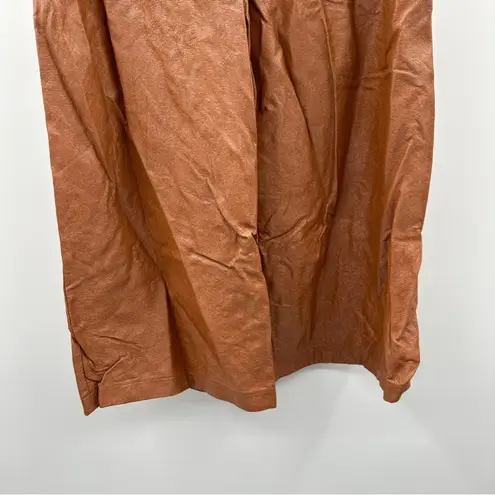 Slate + Willow RTR Brown Faux Leather High Rise Wide Leg Pants Sz XL