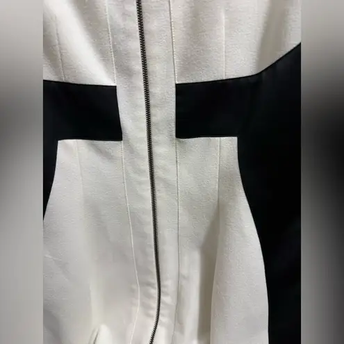 Mod office dress flattering hourglass Black Size 8