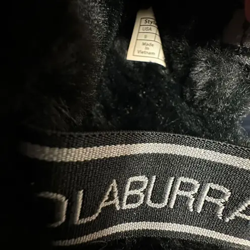 Koolaburra by UGG Women's Fuzz Oh Black Faux Fur Slip