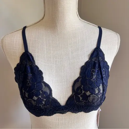 HAH Chi Navy Bralette Size Medium SKU#S2480 Blue