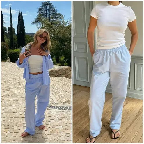 Djerf Avenue Breezy Pant Size S Blue