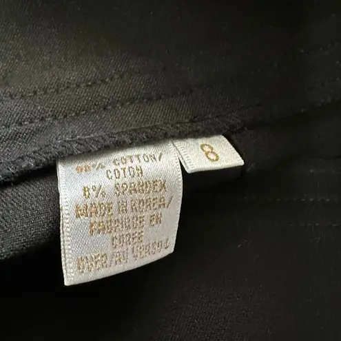 Dana Buchman Womens size 8 Pencil Skirt Black New With Slit 3449297