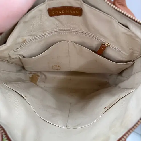 Cole Haan Grand Ambition Convertible Backpack New British Tan Leather Bag Work