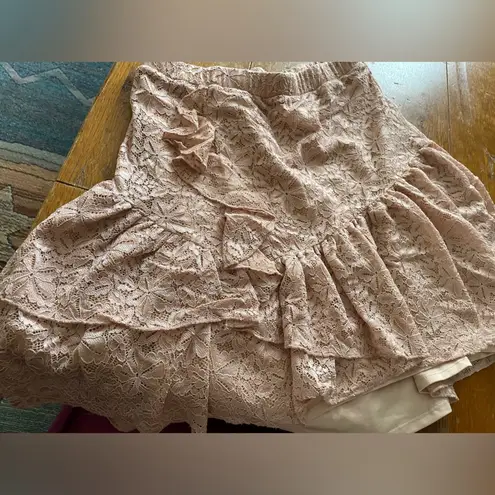 Majorelle Lennox Mini Skirt in Blush