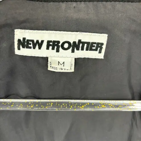 New Frontier Fringe Western Black Jacket Blazer Size Medium Wool