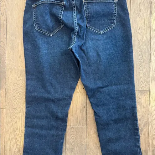 a.n.a  Blue Skinny Crop Jeans - petite