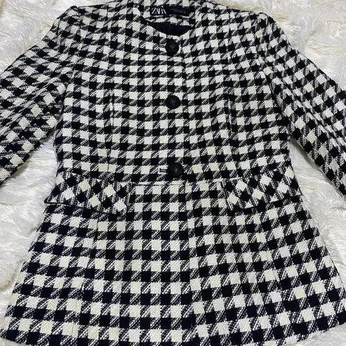 ZARA Houndstooth Buttoned Blazer Size M - $49 - From Dayanah