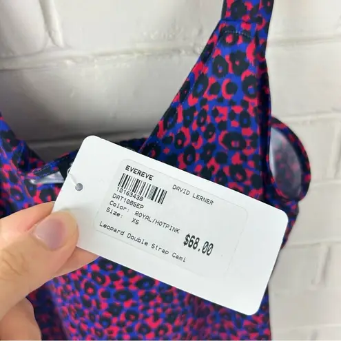 Evereve NWT David Lerner Leopard Double Strap Cami Top Size XS