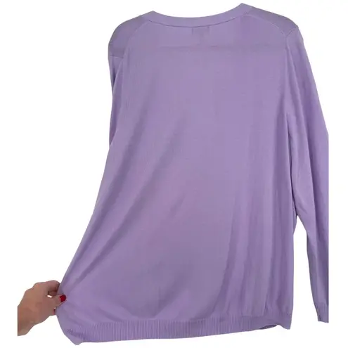 Talbots NWT  Womens Lightweight Button Cardigan Sweater Lavender Purple Size 3XP